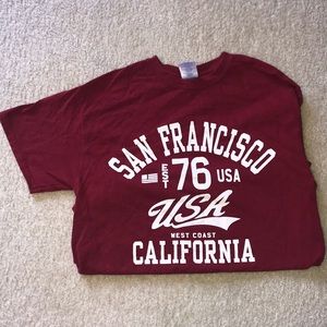 Red San Francisco Tee